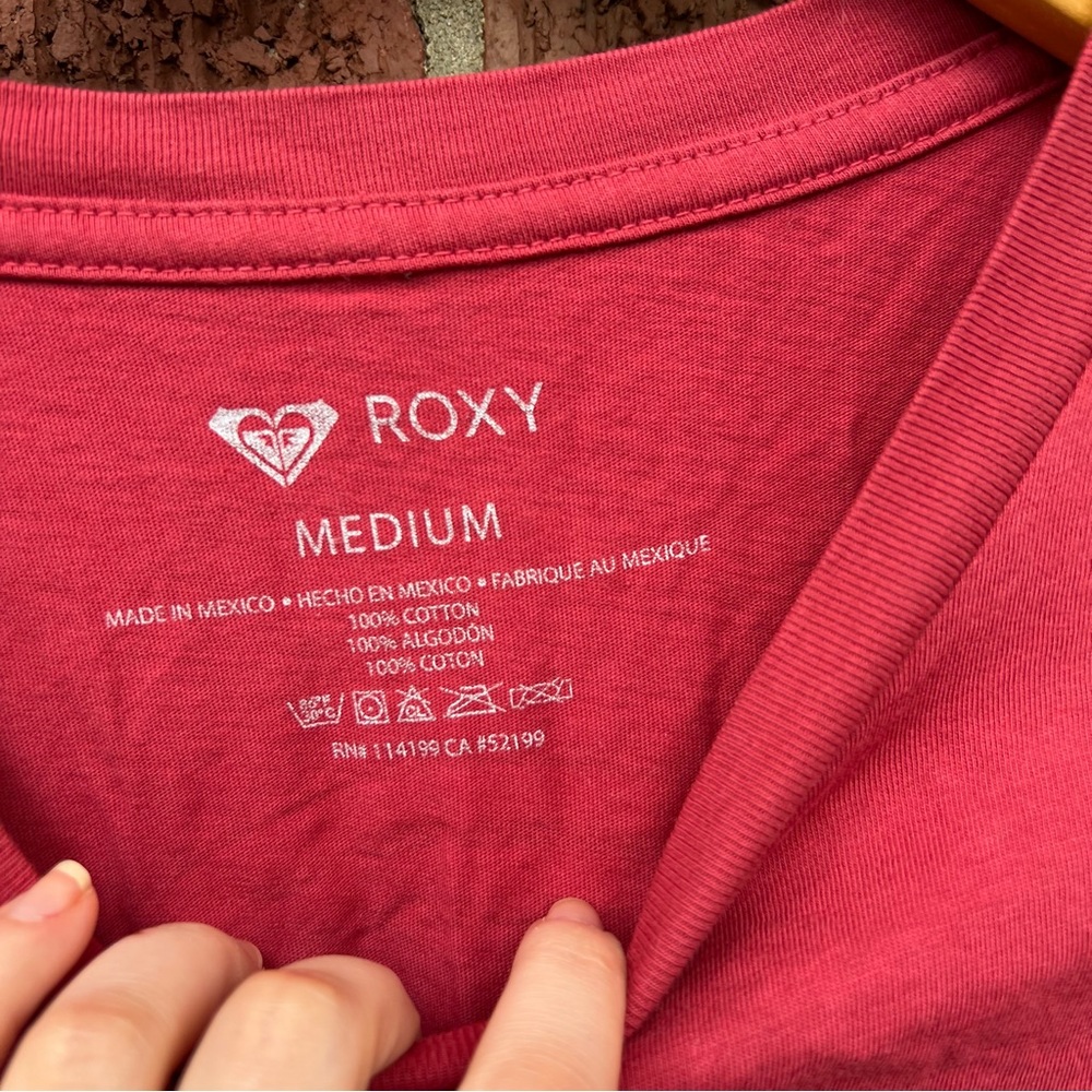 Roxy Bright Red And Multicolored Wave Graphic Cro… - image 4